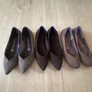 Rothy’s flats ALL 3 pairs